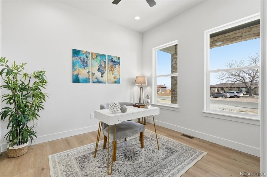 Furnished interior view inside a new home in , Keenesburg (Image 36).