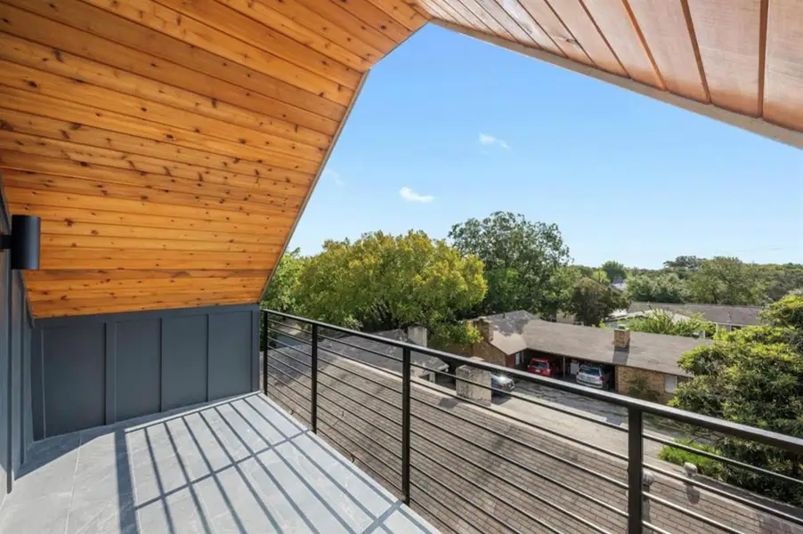 Exterior details and patio area of a home in , Austin (Image 3). Exterior details and patio area of a home in , Austin (Image 3).