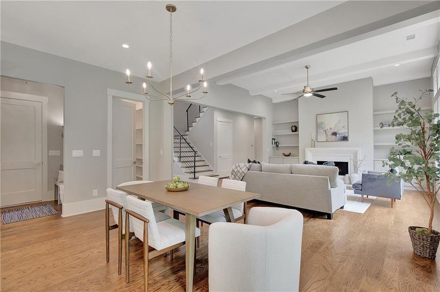 Furnished interior view inside a new home in , Newnan (Image 40). Furnished interior view inside a new home in , Newnan (Image 40).