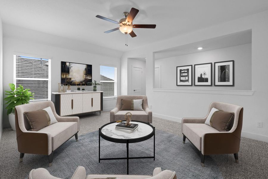 Furnished interior view inside a new home in Attwater, Waller (Image 17).