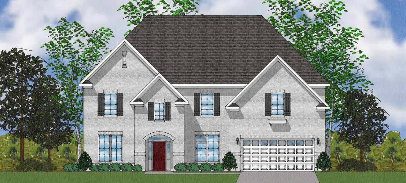 Representative exterior photo of a completed home built from the McKenna II - Elite Collection by Mungo Homes in Suter Estates, Easley, SC (Image 1).