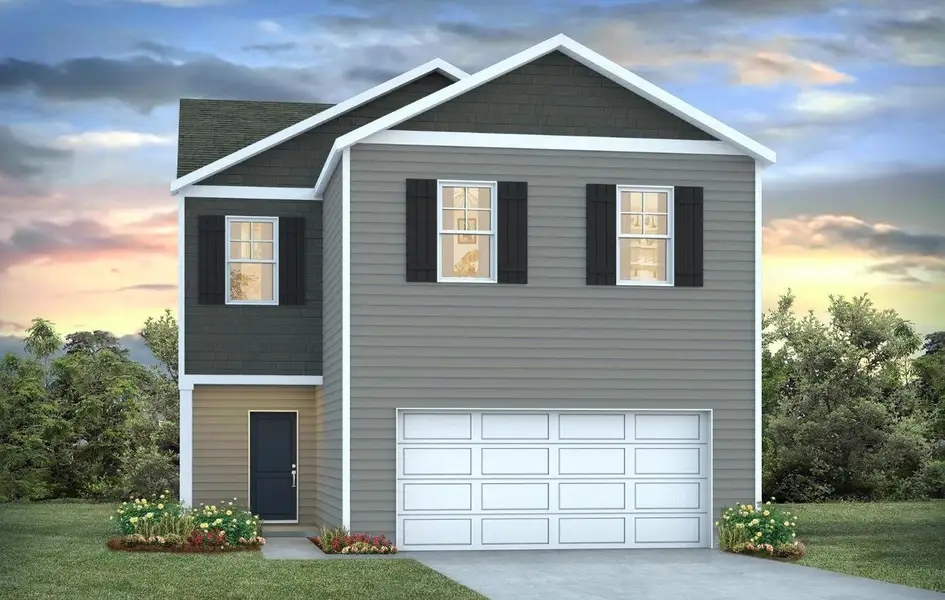 Front exterior of a new home in Mulberry Landing, Orangeburg, SC, highlighting curb appeal (Image 1). Front exterior of a new home in Mulberry Landing, Orangeburg, SC, highlighting curb appeal (Image 1).