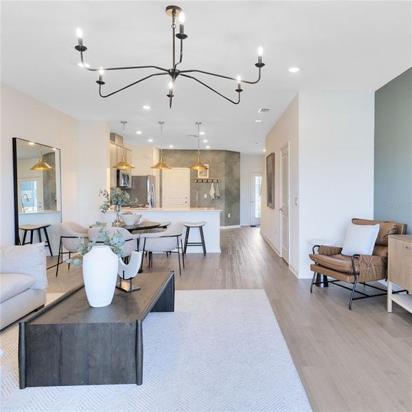 Furnished interior view inside a new home in , Davenport (Image 17).