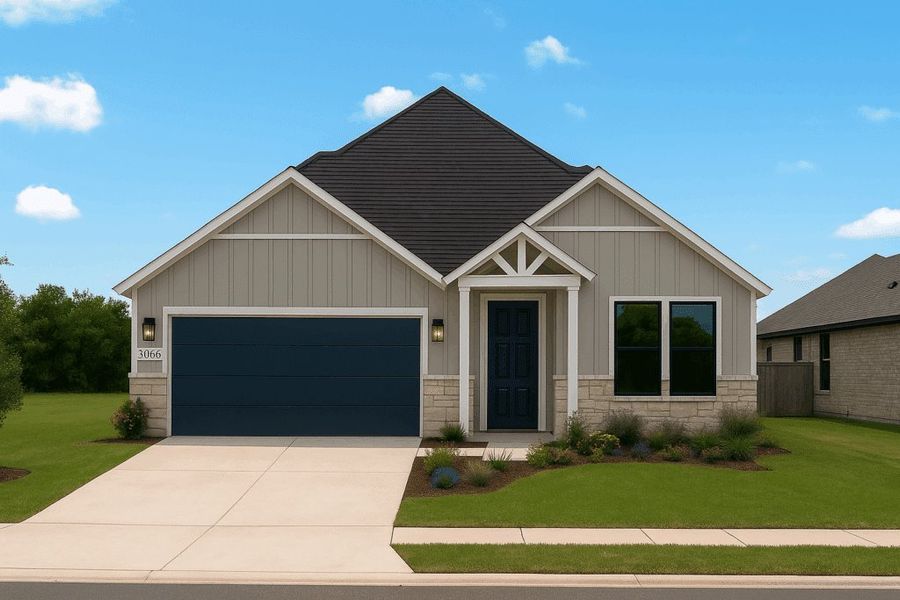 Front exterior of a home in the Freeman Farms community, located in Kaufman, TX (Image 4).
