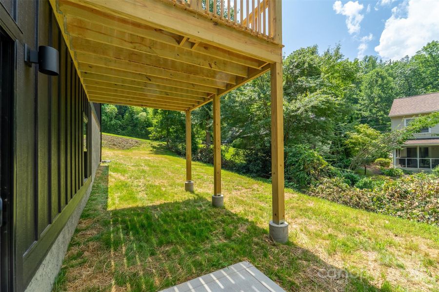 Exterior details and patio area of a home in , Sylva (Image 33).