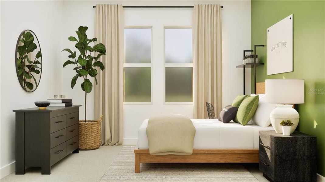 Furnished interior view inside a new home in , Clermont (Image 11).