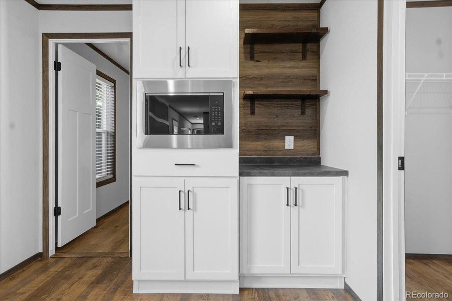 Coffee Bar and Microwave