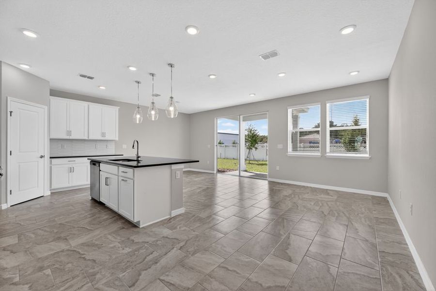 Representative unfurnished interior of a home built from the Bellflower by Taylor Morrison in Cherry Elm at SilverLeaf, St. Augustine (Image 17).