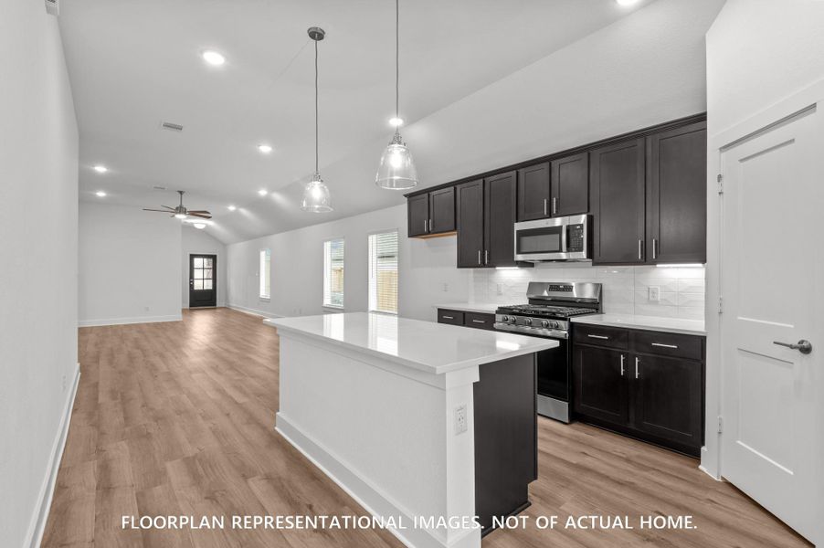 Furnished interior view inside a new home in Indian Springs, Crosby (Image 7).