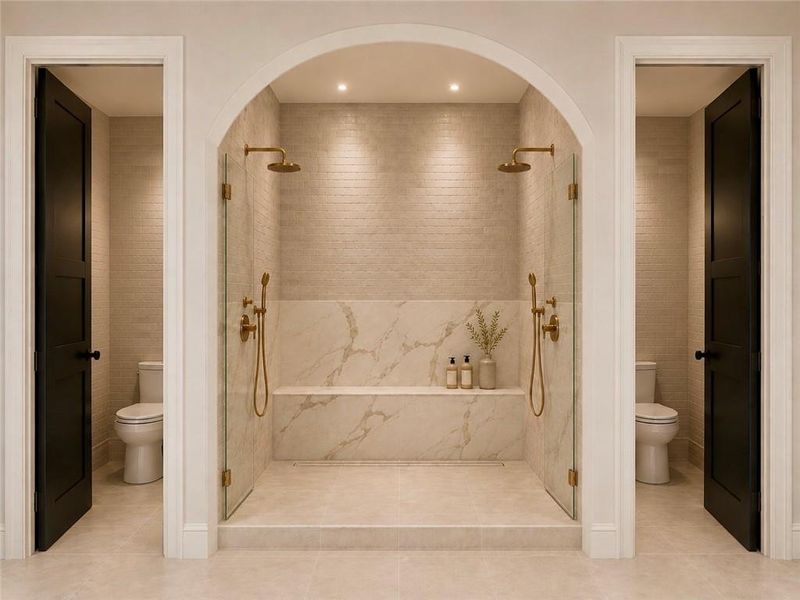 Furnished interior view inside a new home in , Atlanta (Image 9).