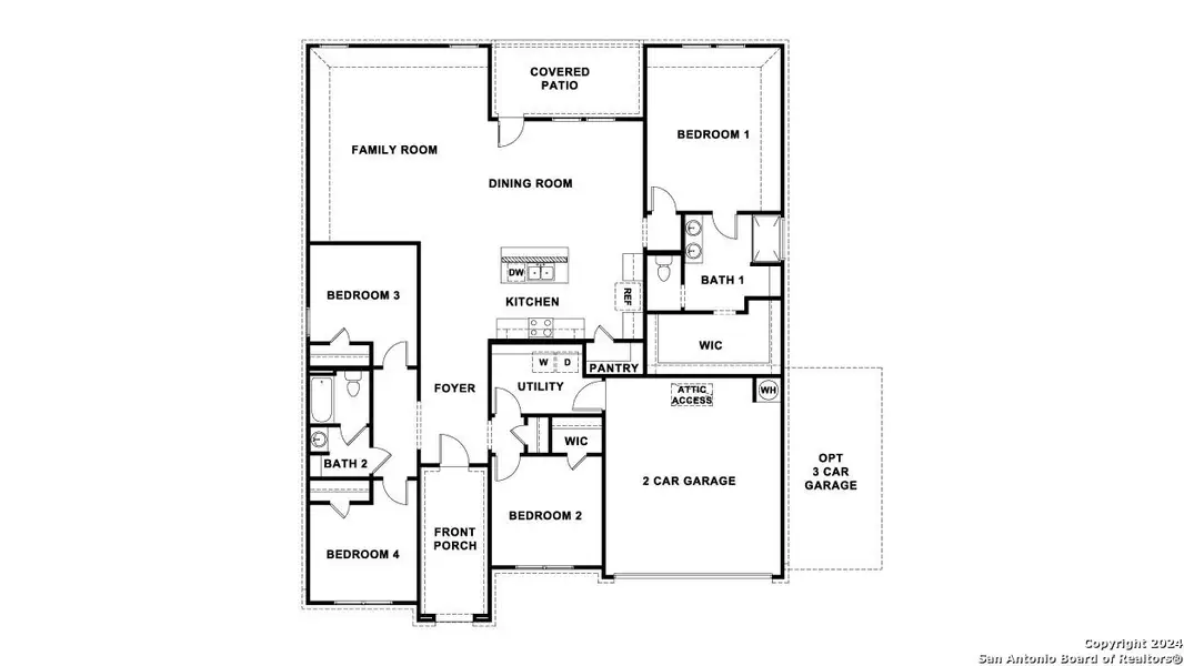2D floor plan layout of this home in Sonoma Oaks, Fredericksburg, TX (Image 2). 2D floor plan layout of this home in Sonoma Oaks, Fredericksburg, TX (Image 2).