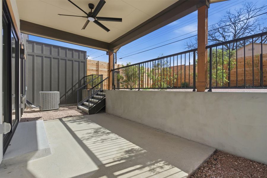 Exterior details and patio area of a home in , Austin (Image 4).
