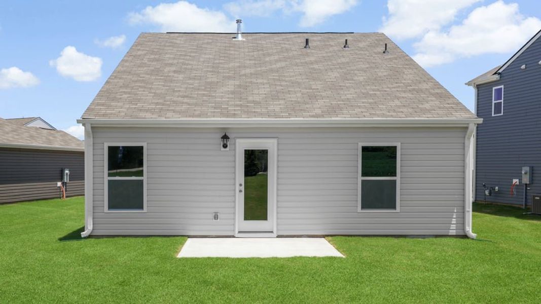 Exterior details and patio area of a home in Harper Ridge, Roebuck (Image 23).