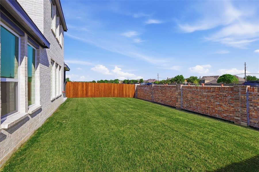 View of fenced backyard View of fenced backyard