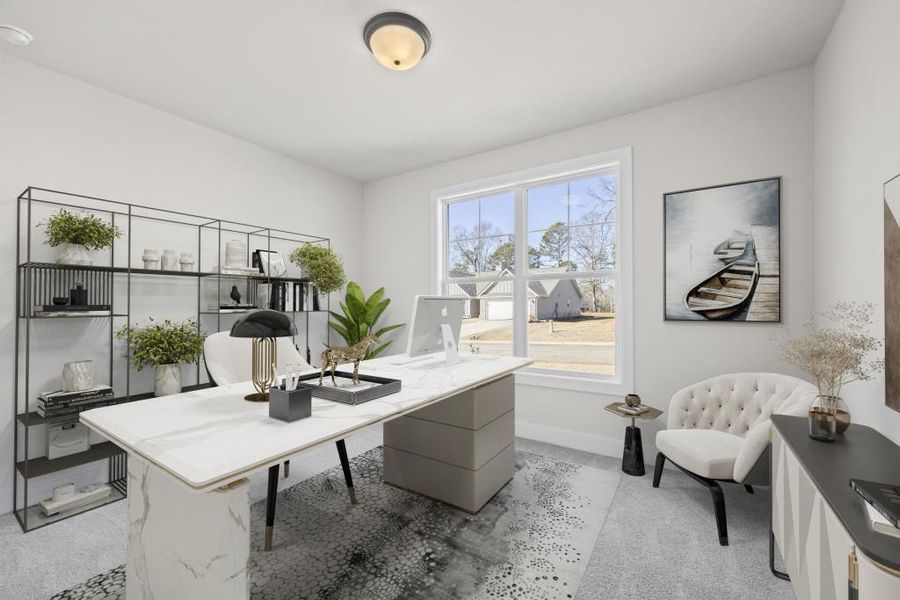 Furnished interior view inside a new home in , Hartwell (Image 27).