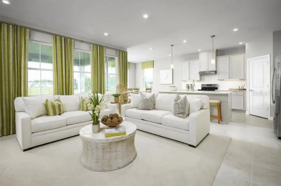 Furnished interior view inside a new home in Cedar Landings, Leesburg (Image 3).