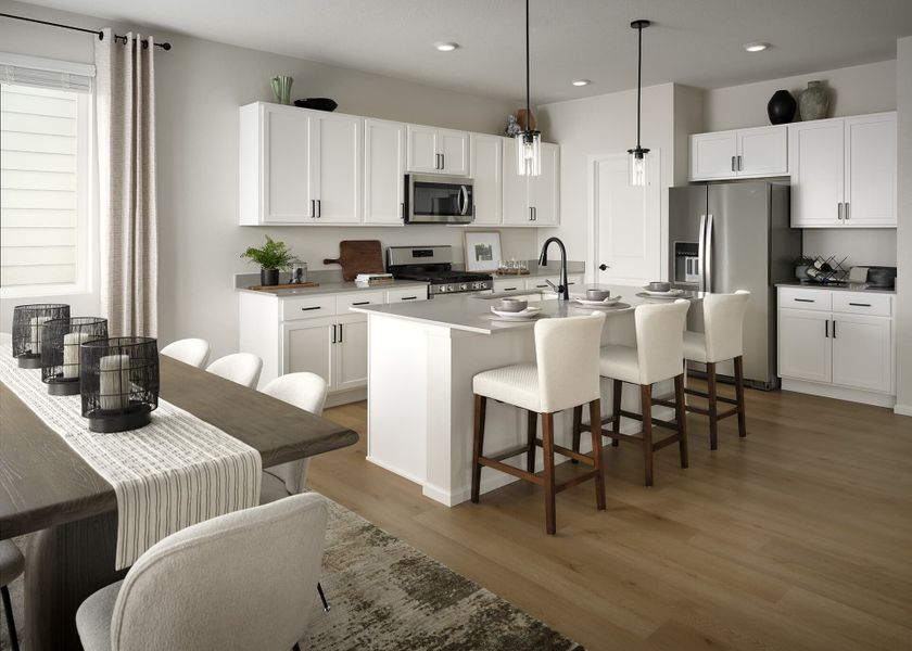 Furnished interior view inside a new home in Brighton Crossings, Brighton (Image 5).