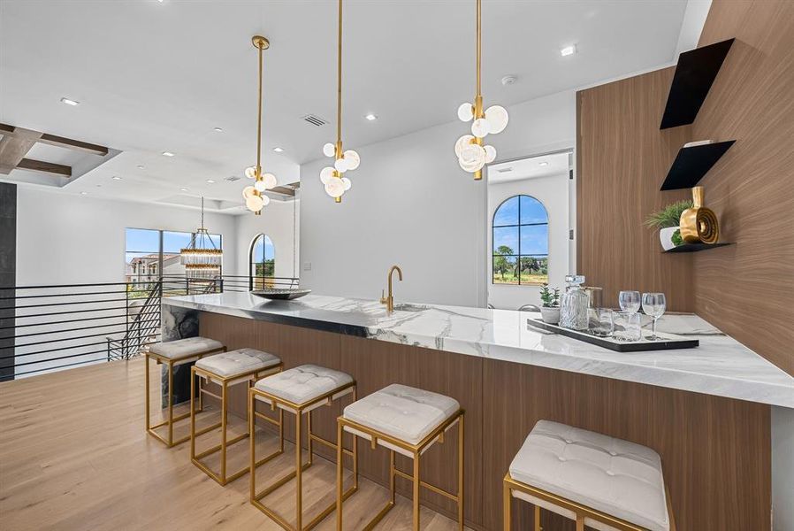 Furnished interior view inside a new home in , Southlake (Image 33).