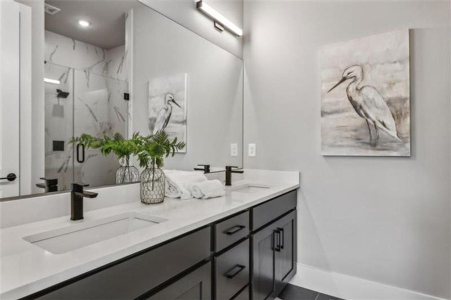 Furnished interior view inside a new home in , Atlanta (Image 13). Furnished interior view inside a new home in , Atlanta (Image 13).