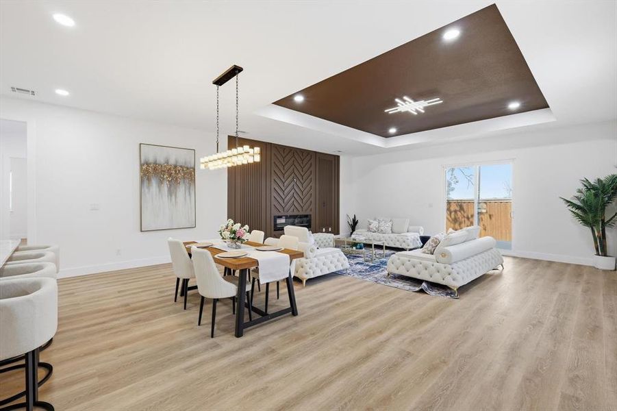 Furnished interior view inside a new home in , Denton (Image 11).