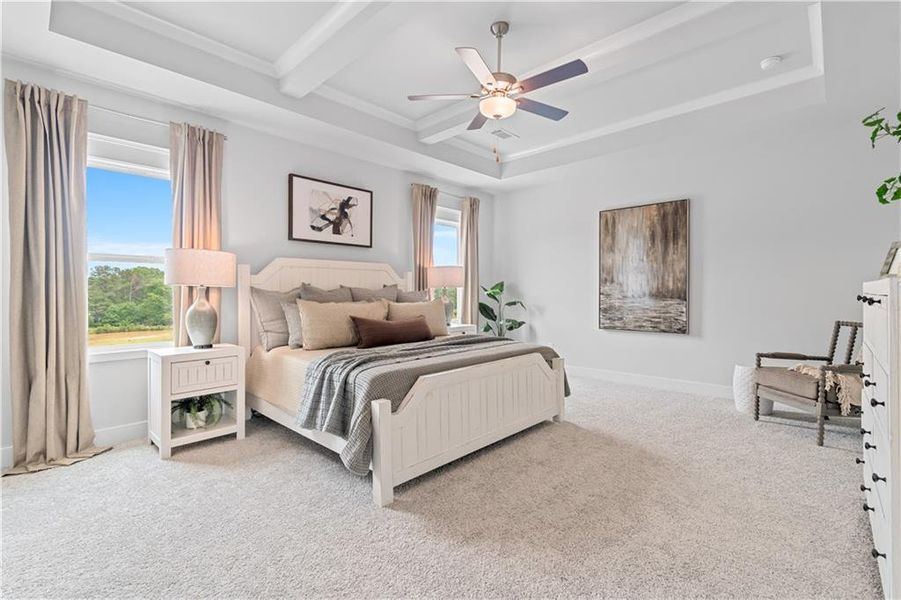 Furnished interior view inside a new home in Fowler Farms, Auburn (Image 24).