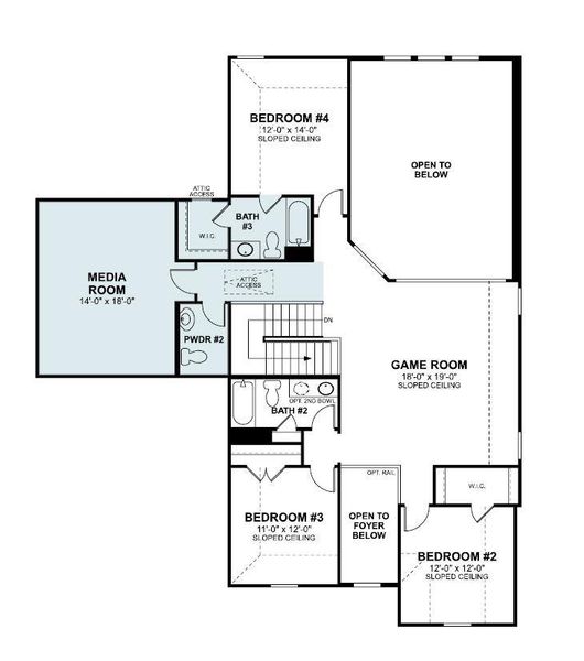 2D floor plan layout of this home in Edgewood, Leander, TX (Image 3). 2D floor plan layout of this home in Edgewood, Leander, TX (Image 3).
