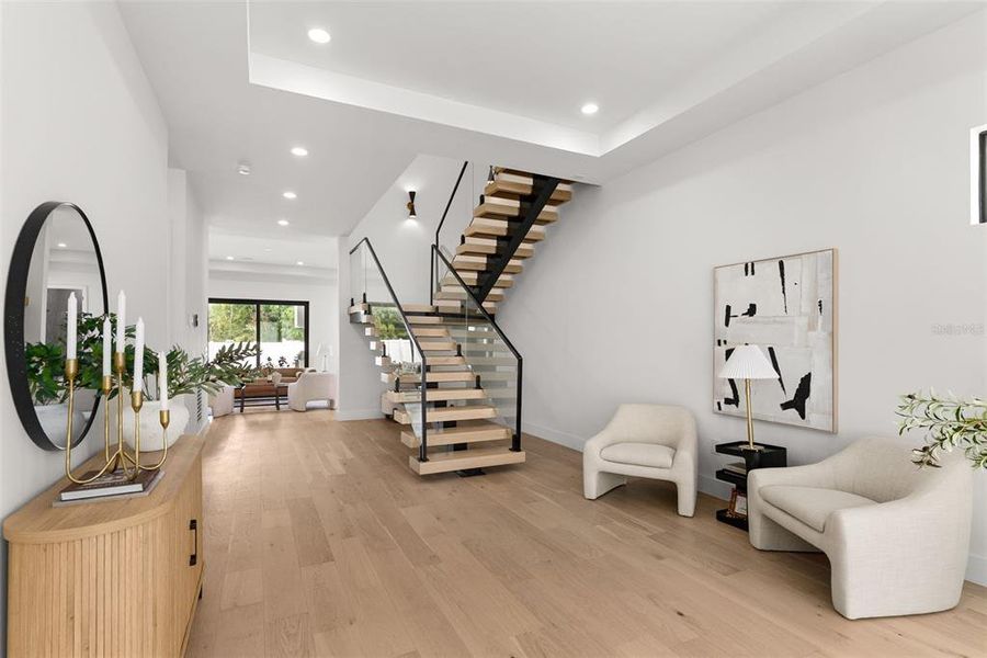 Furnished interior view inside a new home in , Tampa (Image 40).