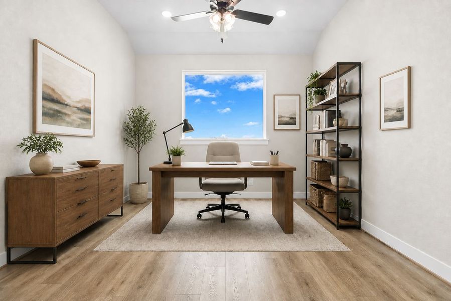 Furnished interior view inside a new home in Leander Estates, Leander (Image 9).
