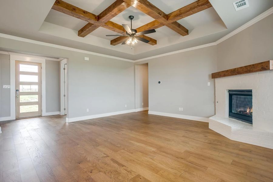 Representative unfurnished interior of a home built from the The Macy by Elmwood Custom Homes in Matthews Farm, Venus (Image 30). Representative unfurnished interior of a home built from the The Macy by Elmwood Custom Homes in Matthews Farm, Venus (Image 30).