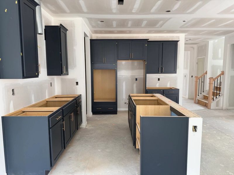 In-progress construction of a new home in The Point, Rolesville, NC (Image 8).