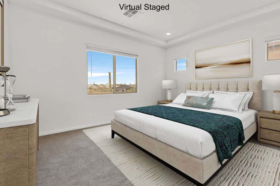 Furnished interior view inside a new home in Saguaro Reserve II, Marana (Image 9). Furnished interior view inside a new home in Saguaro Reserve II, Marana (Image 9).