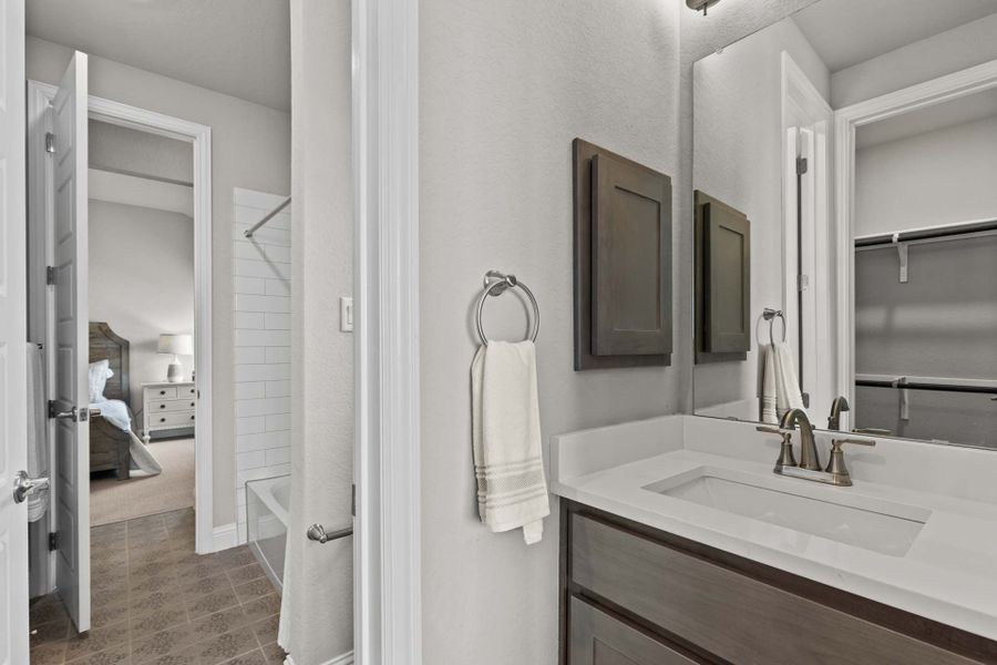 Representative furnished interior of a home built from the The Garner A by Davidson Homes LLC in The Reserve at Potranco Oaks, Castroville (Image 23).