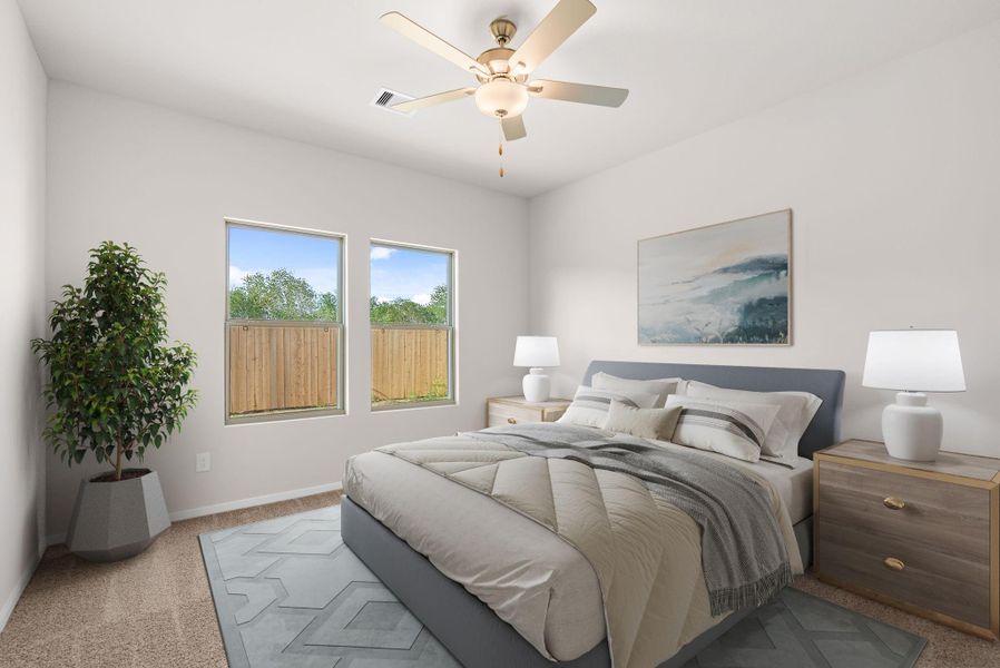 Furnished interior view inside a new home in Laurel Landing, Alvin (Image 10).