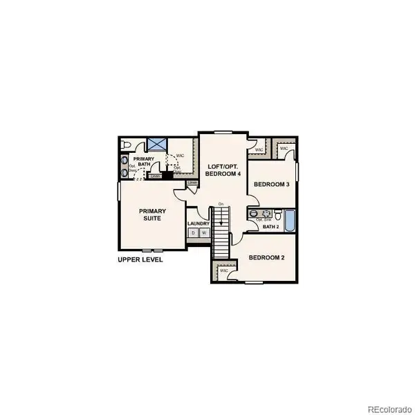 2D floor plan layout of this home in Anthology North, Parker, CO (Image 5).