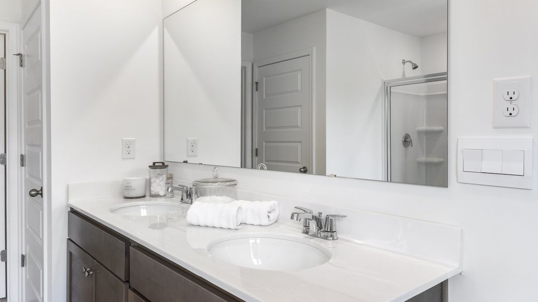 Furnished interior view inside a new home in Harvest Park, Decatur (Image 16).