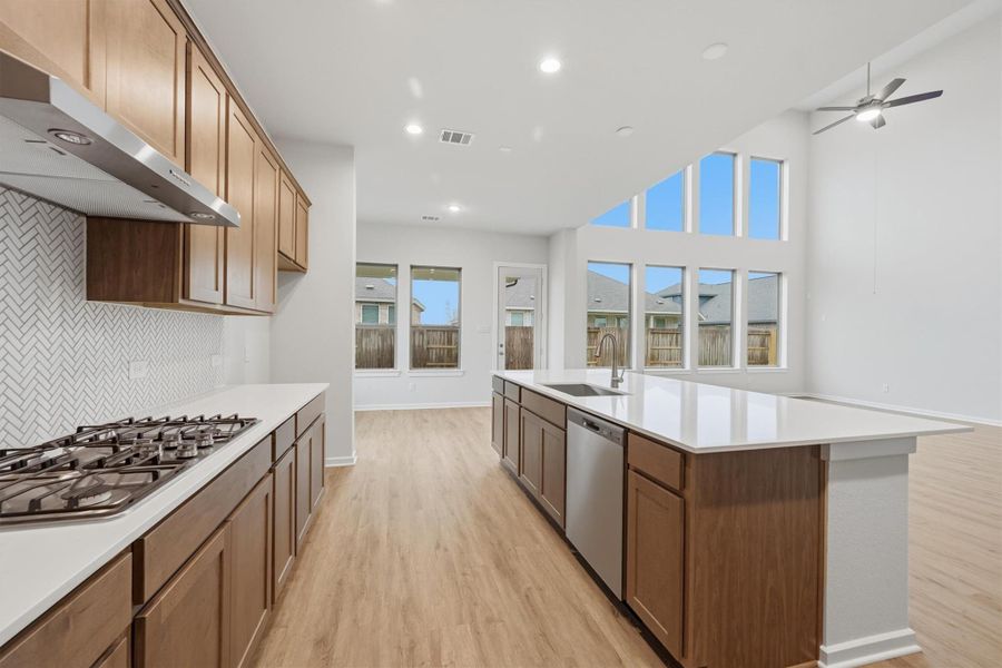 Furnished interior view inside a new home in Canterra Creek  60', Iowa Colony (Image 8).