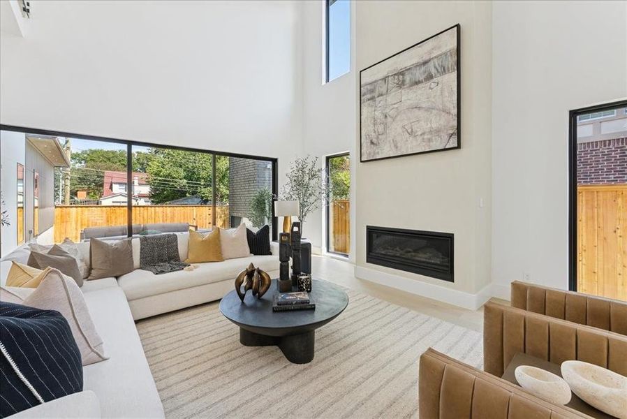 Furnished interior view inside a new home in , Dallas (Image 23). Furnished interior view inside a new home in , Dallas (Image 23).