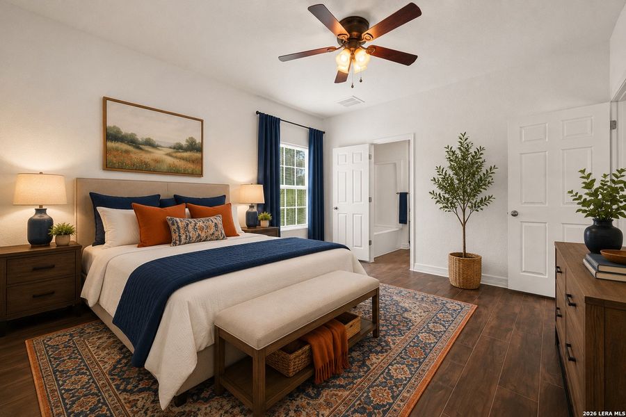 Furnished interior view inside a new home in , San Antonio (Image 12).