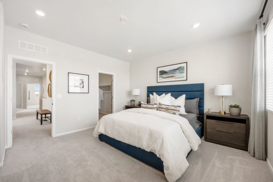 Representative furnished interior of a home built from the 2503 by Risewell Homes in Harvest Crossing, Aurora (Image 16).