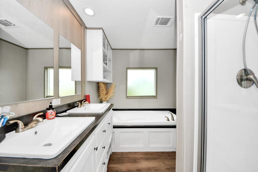 Furnished interior view inside a new home in , Dickinson (Image 15).