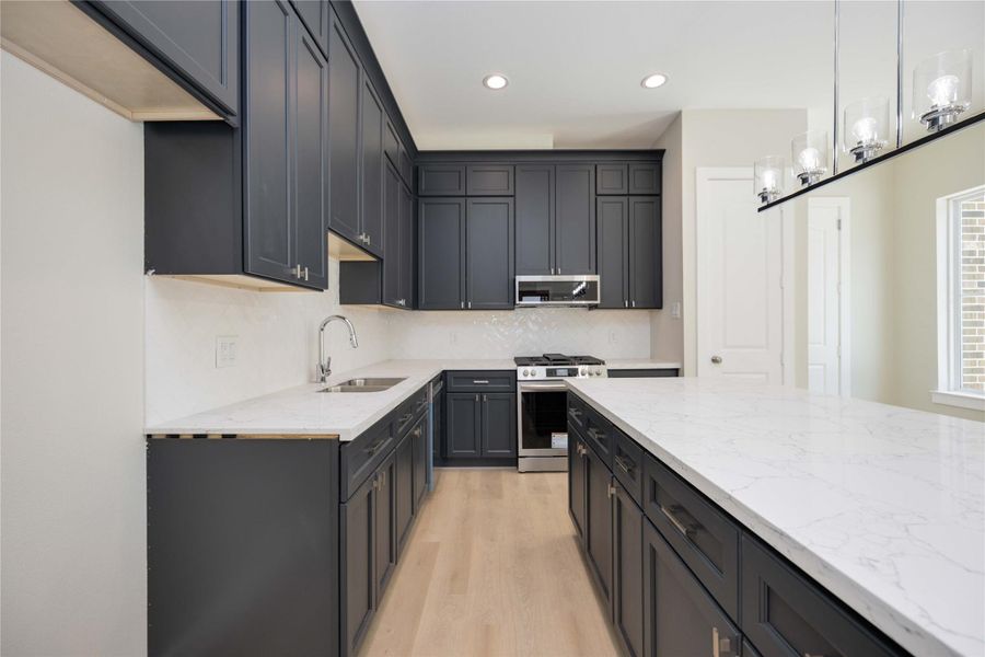 Furnished interior view inside a new home in , Houston (Image 9).