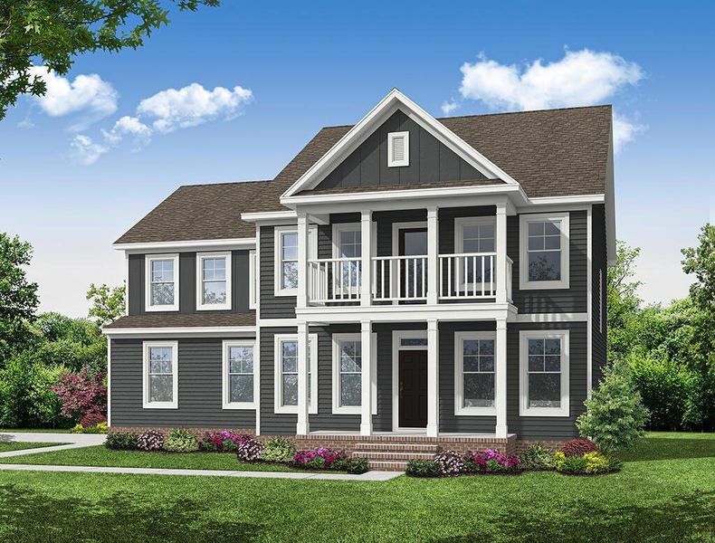 Front exterior of a new home in Berea Farms, Four Oaks, NC, highlighting curb appeal (Image 1). Front exterior of a new home in Berea Farms, Four Oaks, NC, highlighting curb appeal (Image 1).