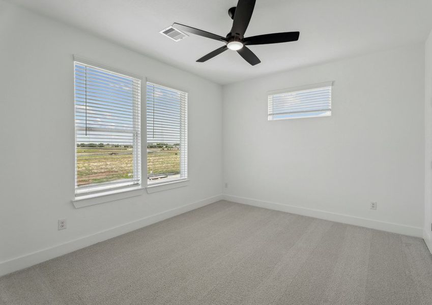 Cozy secondary bedrooms are found throughout the home. Cozy secondary bedrooms are found throughout the home.