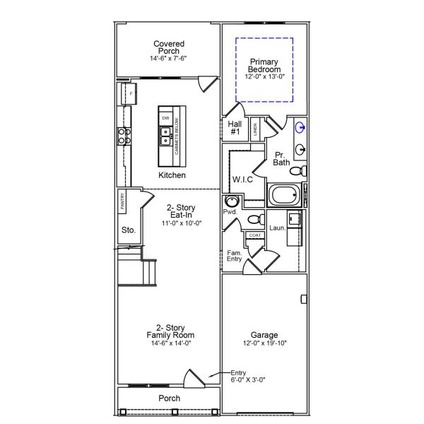 2D floor plan layout of this home in Bally Castle, Murrells Inlet, SC (Image 3).