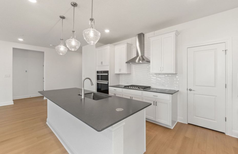Furnished interior view inside a new home in Saddleback at Santa Rita Ranch, Liberty Hill (Image 11). Furnished interior view inside a new home in Saddleback at Santa Rita Ranch, Liberty Hill (Image 11).