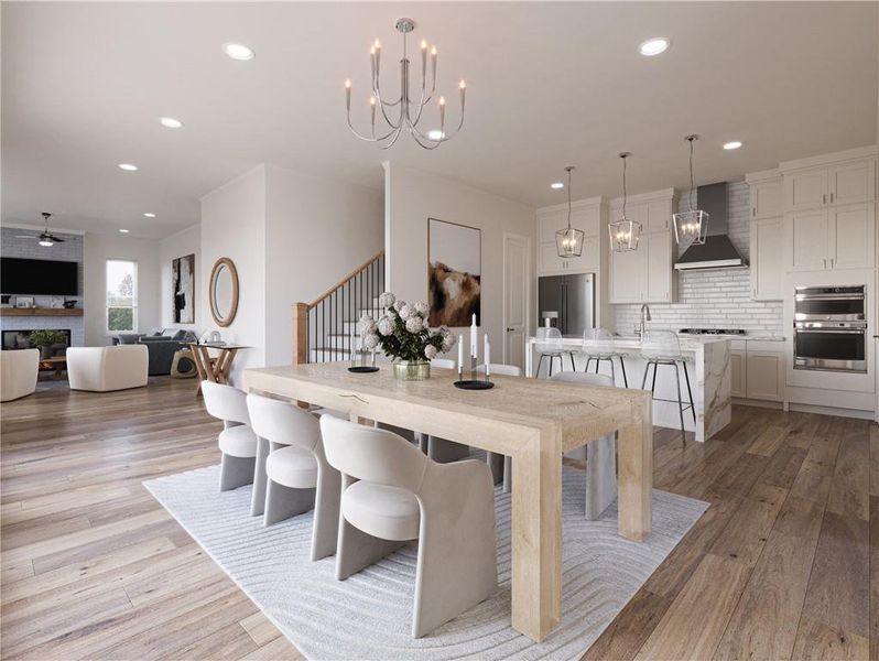 Furnished interior view inside a new home in Aberdeen, Hoschton (Image 6).