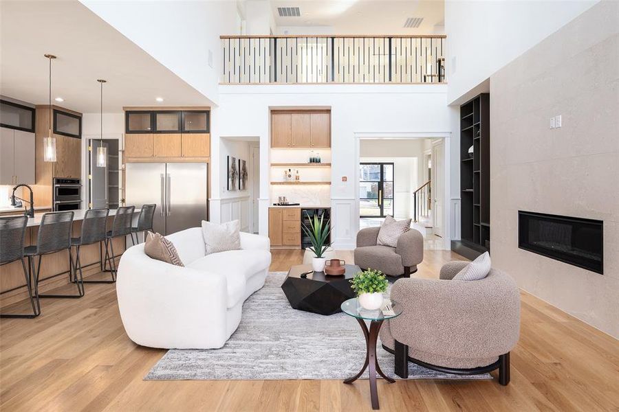 Furnished interior view inside a new home in , Dallas (Image 18).