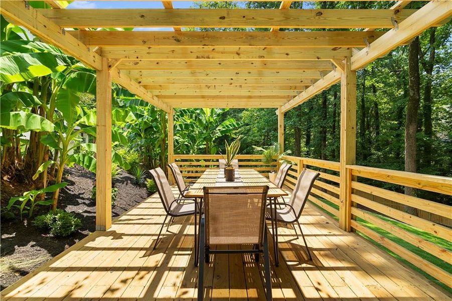 Exterior details and patio area of a home in , Atlanta (Image 40). Exterior details and patio area of a home in , Atlanta (Image 40).