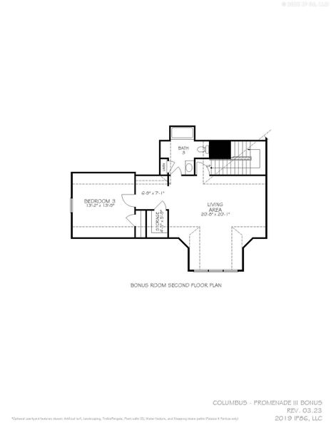 2D floor plan layout for the Promenade by Epcon Communities in The Grove at Haven Hill, Lenoir City, TN (Image 27). 2D floor plan layout for the Promenade by Epcon Communities in The Grove at Haven Hill, Lenoir City, TN (Image 27).