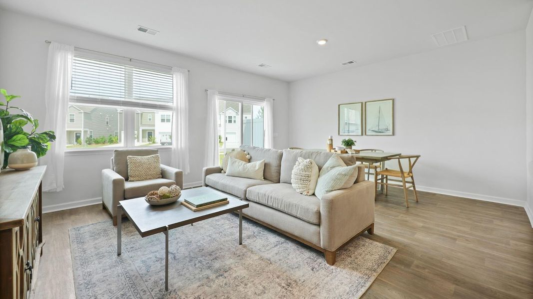 Furnished interior view inside a new home in Carolina Groves, Moncks Corner (Image 26). Furnished interior view inside a new home in Carolina Groves, Moncks Corner (Image 26).